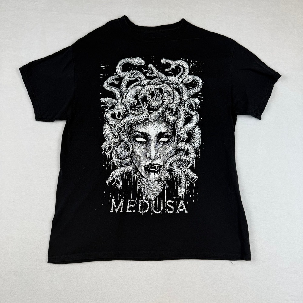 VampireFreaks Medusa T-Shirt Mens Large Black Good Gothic Horror Graphic Tee